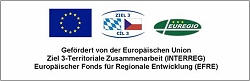 Gefördert von der Europäischen Union, Ziel 3-Territoriale Zusammenarbeit (INTEREG), Europäischer Fonds für Regionale Entwicklung (EFRE)